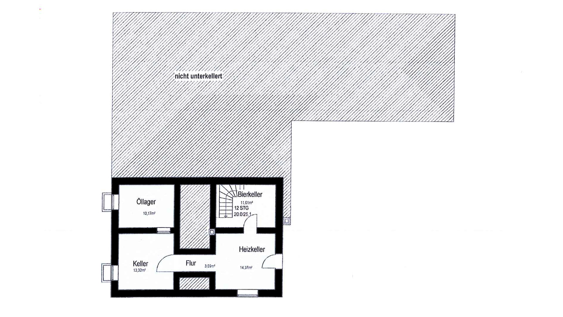 Reichshof-Hahn: 182 m² Nutz- und 157 m² Wochnfläche - Landgasthaus bei A4/Eckenhagen, Grundriss - Keller